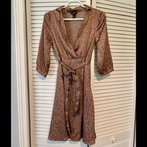 Silky H&M Floral Wrap Dress